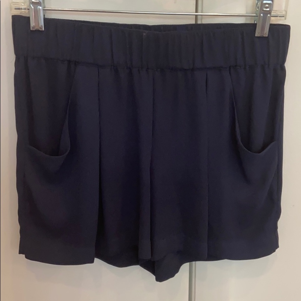 Navy Dress Shorts with Pockets